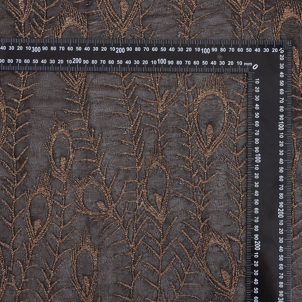 Polyester Spandex Peacock Feather Pattern Jacquard Fabric