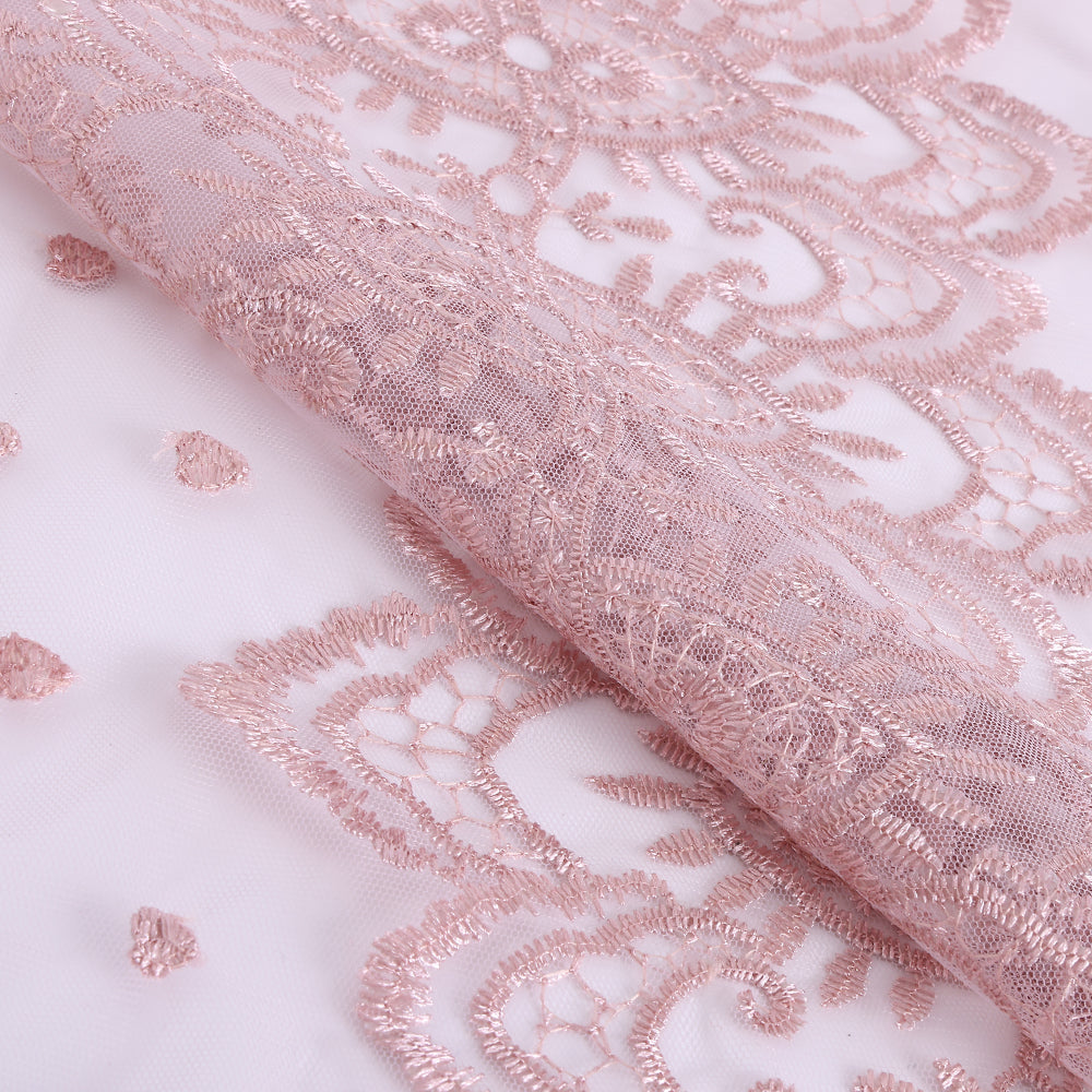 Polyester Embroidery Lace Fabric