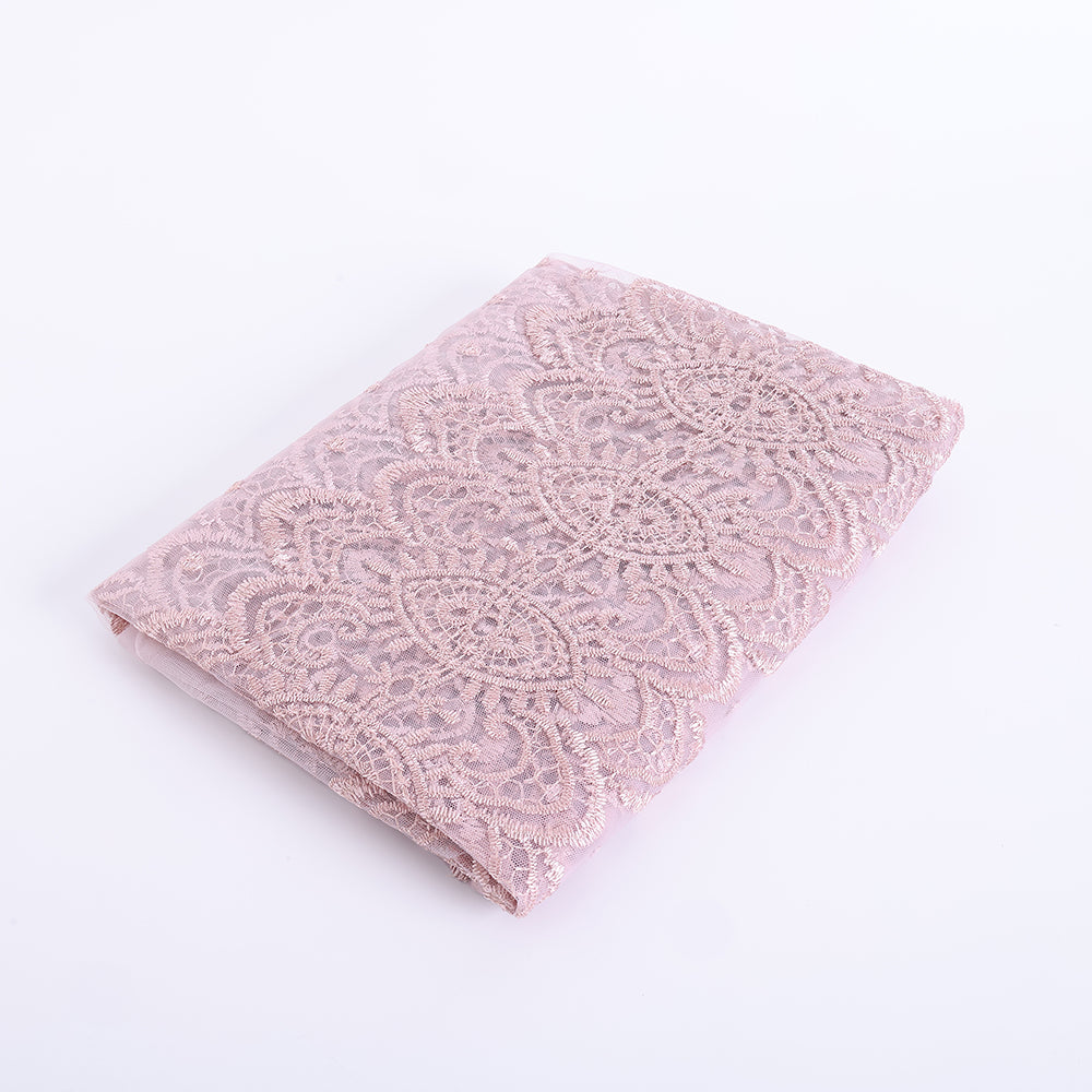 Polyester Embroidery Lace Fabric