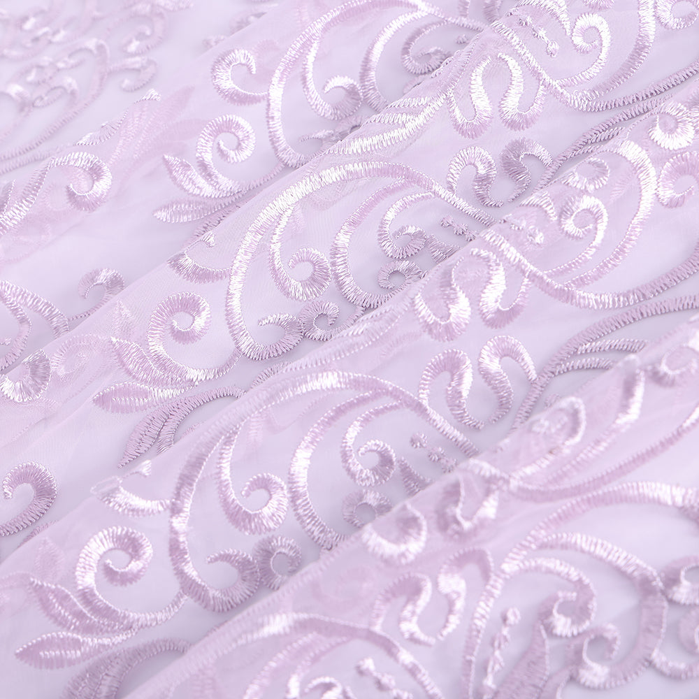 Polyester Embroidery Lace Fabric