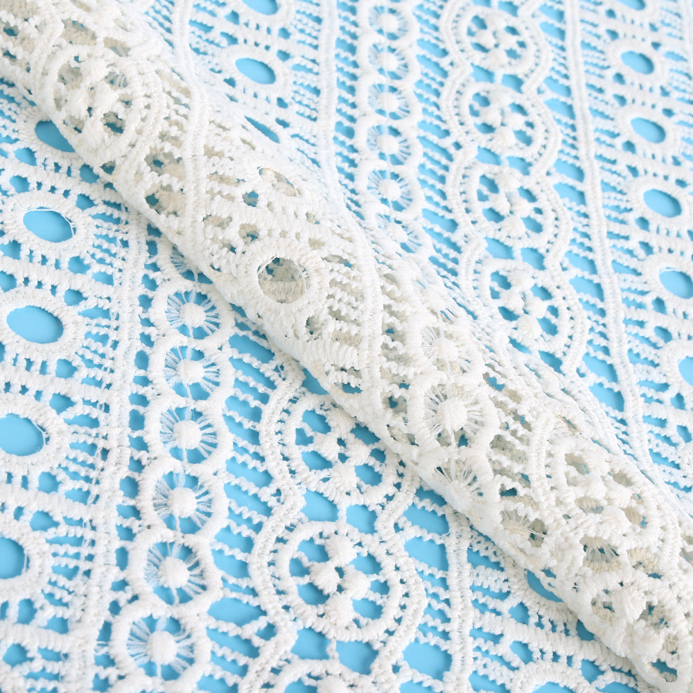 Polyester Crochet Fabric