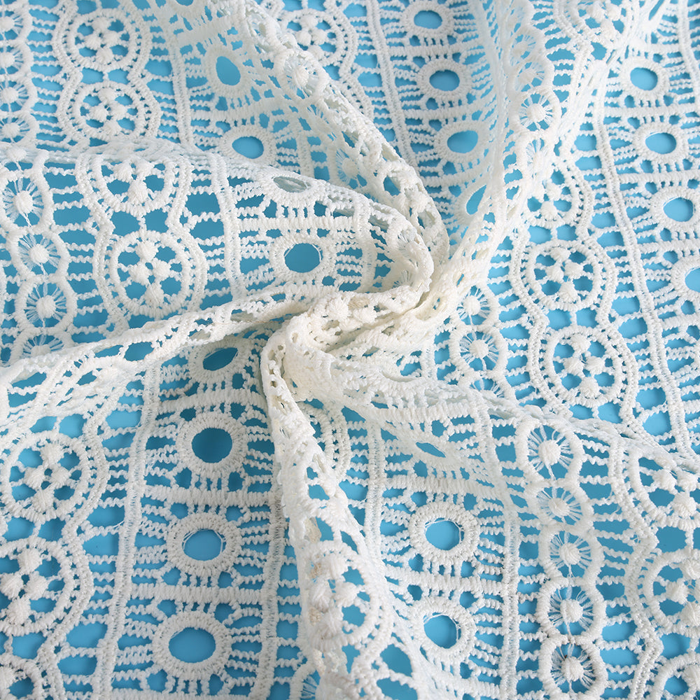Polyester Crochet Fabric