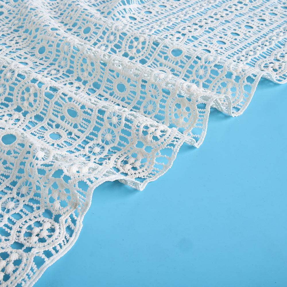 Polyester Crochet Fabric