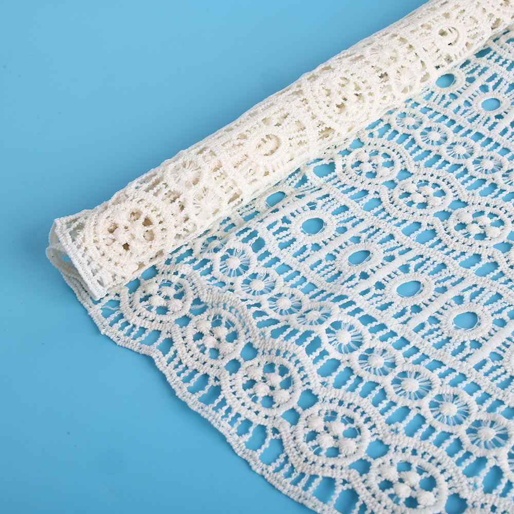 Polyester Crochet Fabric