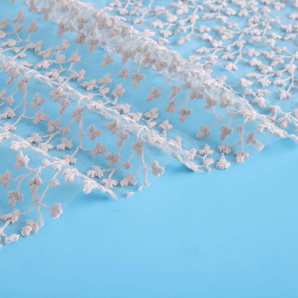 Polyester Embroidery Lace Fabric