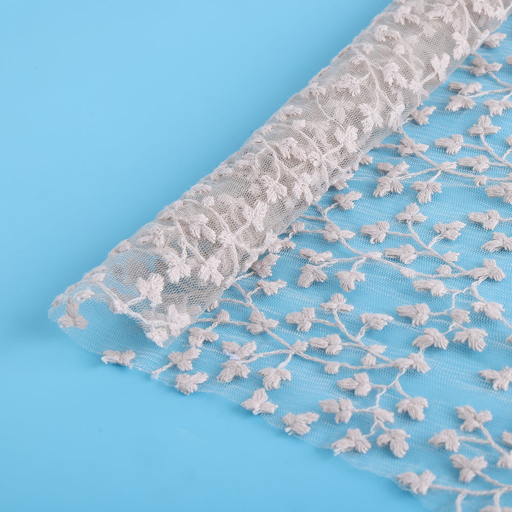 Polyester Embroidery Lace Fabric