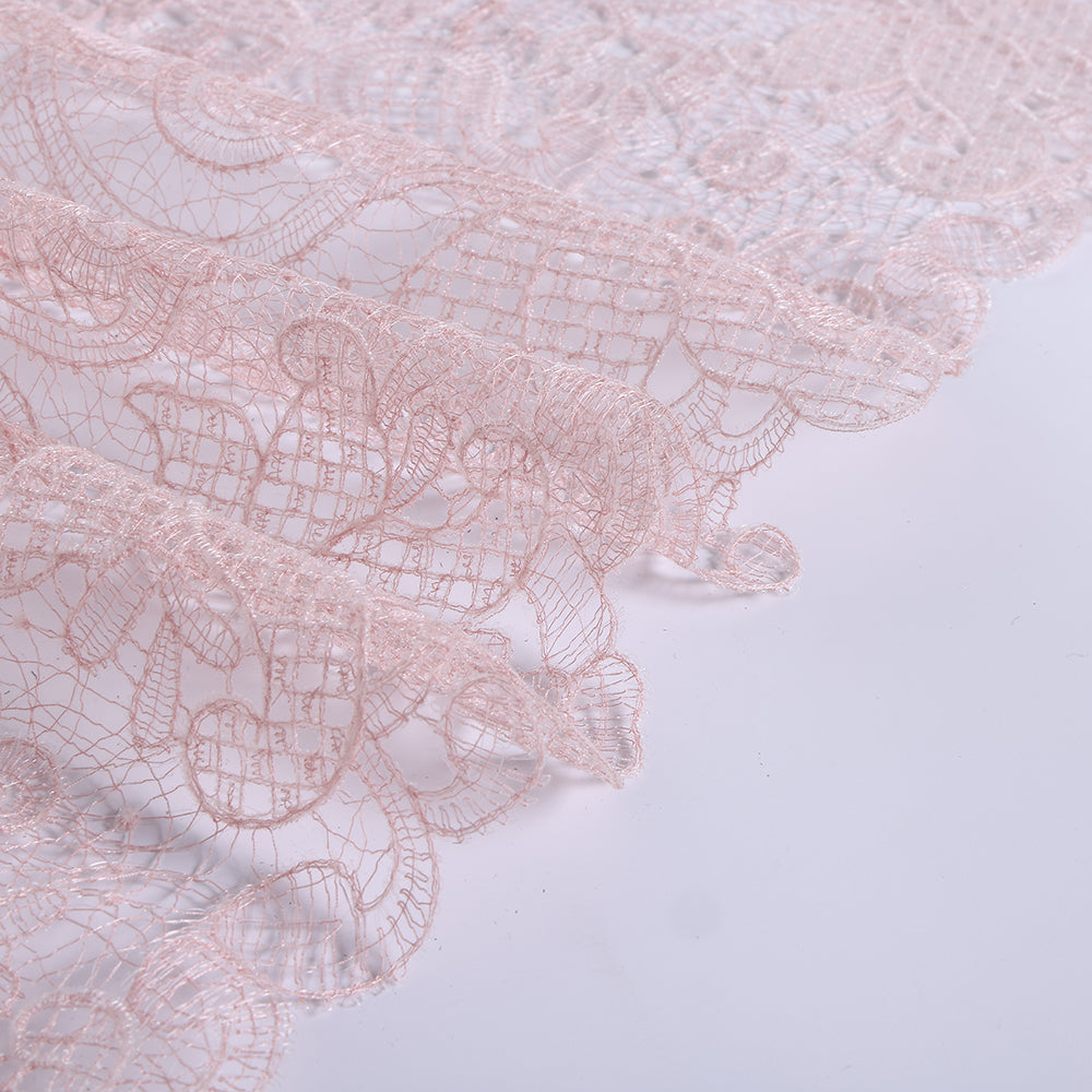 Polyester Embroidery Lace Fabric