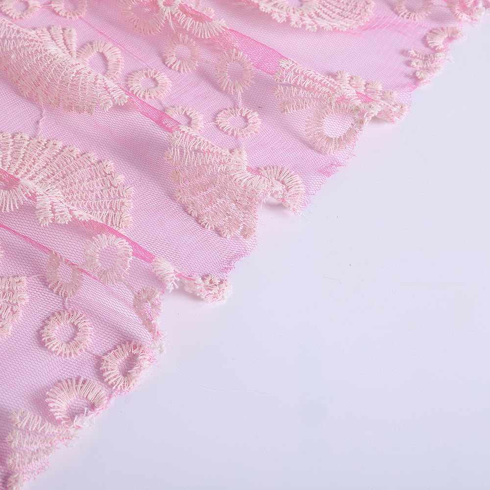 Cotton Polyester Embroidery Fabric