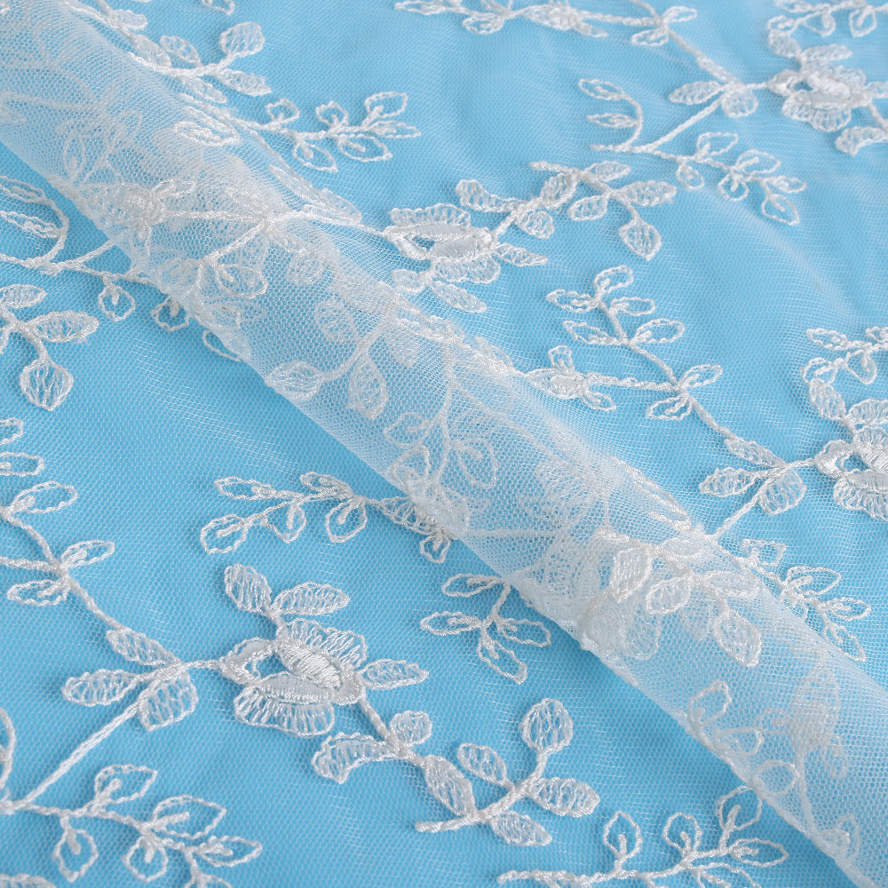 Polyester Embroidery Lace Fabric