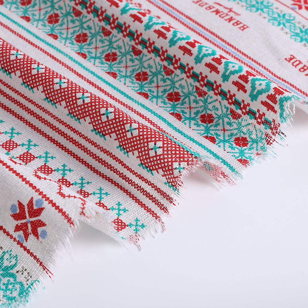 Cotton Linen Printed Fabric