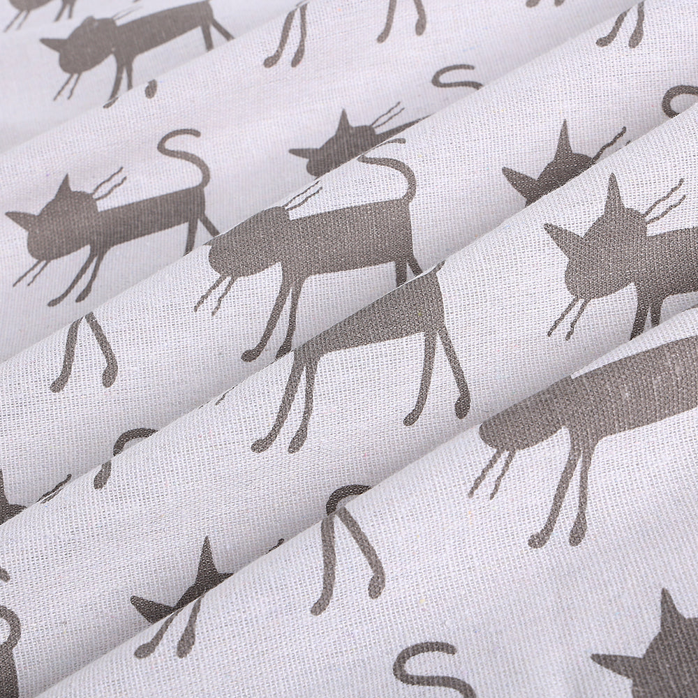Cotton Linen Printed Fabric