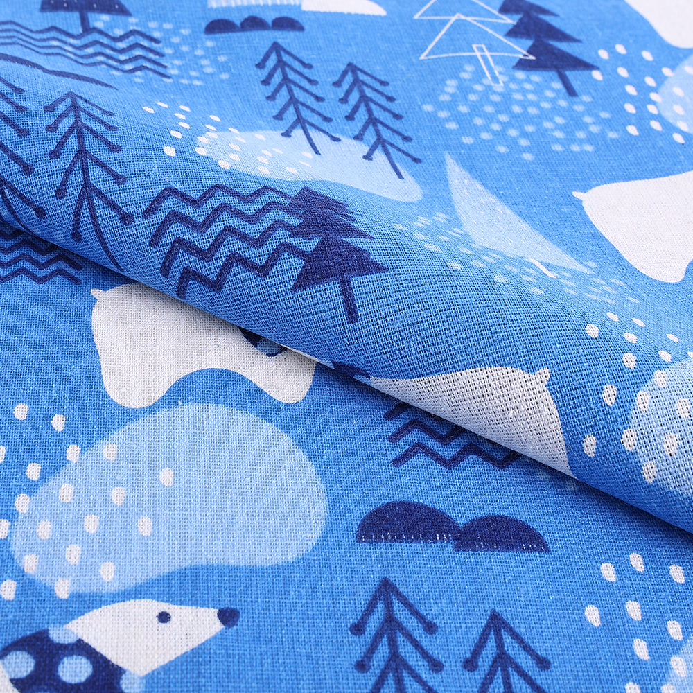 Cotton Linen Printed Fabric