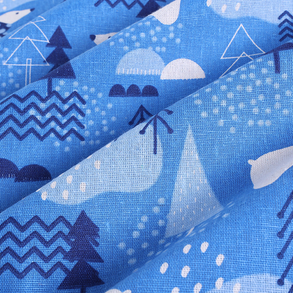 Cotton Linen Printed Fabric