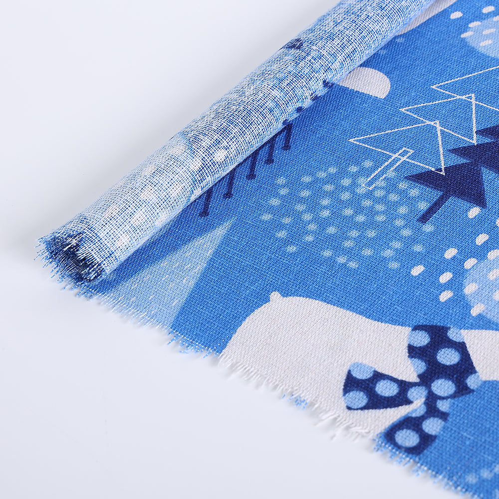 Cotton Linen Printed Fabric