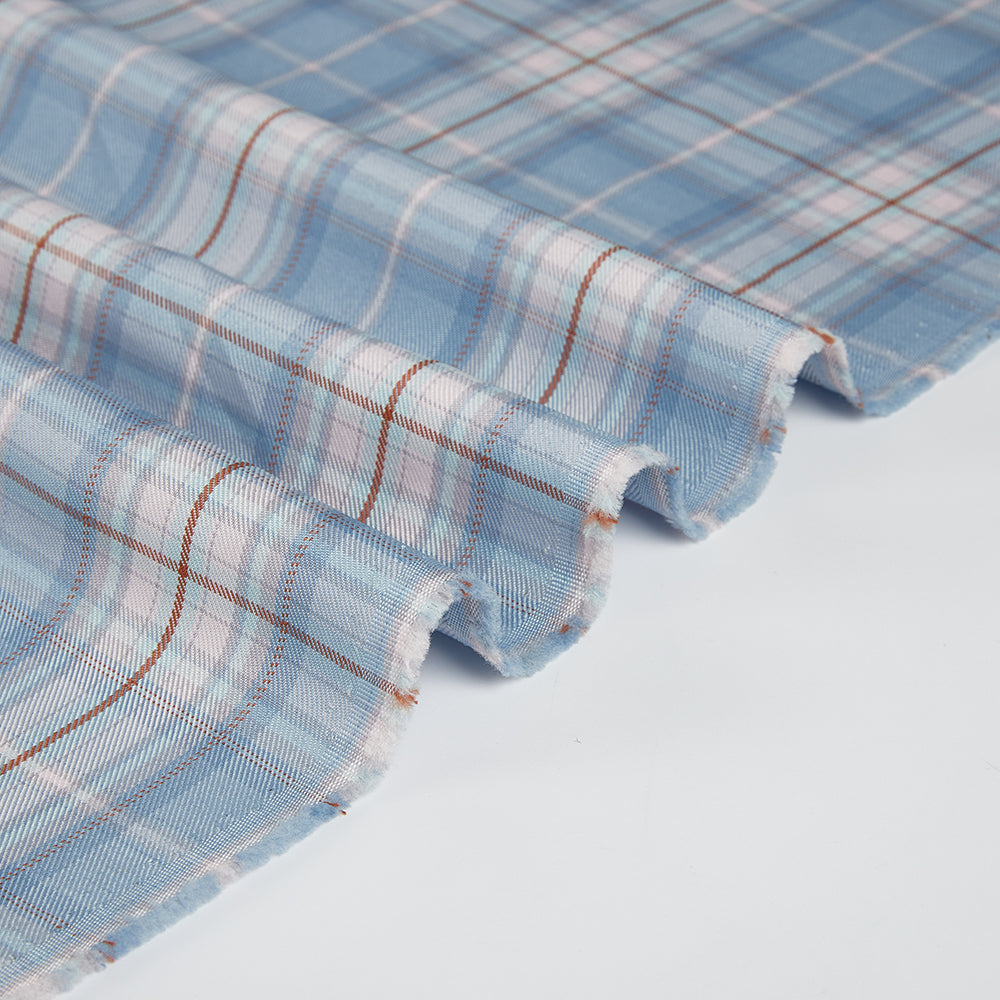 Polyester Check Pattern Twill Fabric - Kool Fabrics