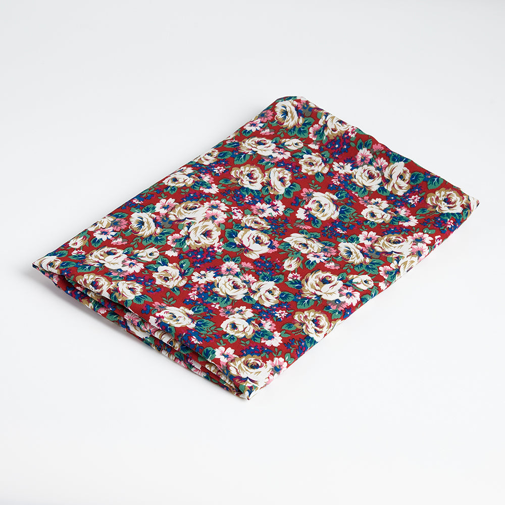Polyester Flower Pattern Chiffon Fabric - Kool Fabrics