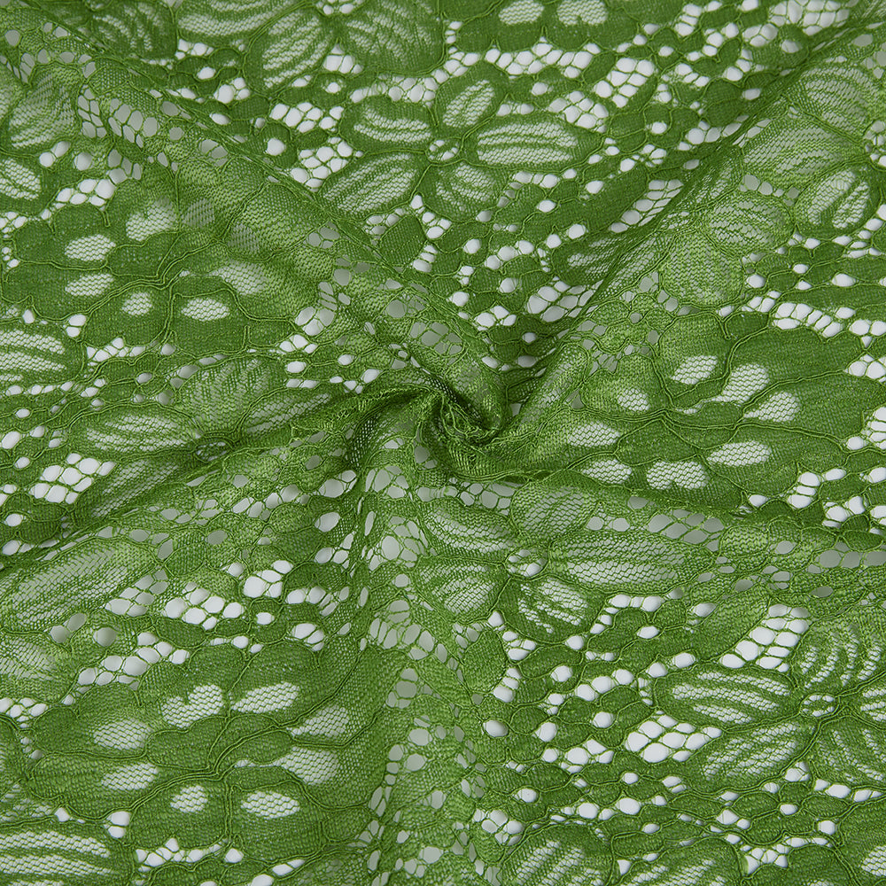 Cotton Polyester Flower Pattern Lace Fabric - Kool Fabrics