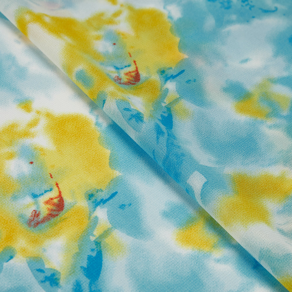 Polyester Flower Pattern Printed Fabric - Kool Fabrics