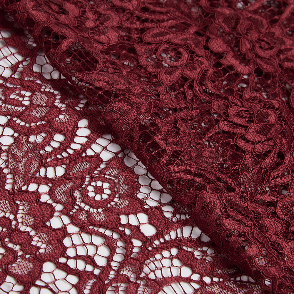 Nylon Flower Pattern Lace Fabric