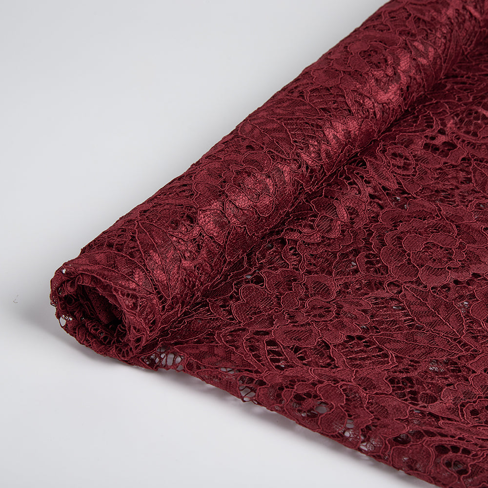 Nylon Flower Pattern Lace Fabric