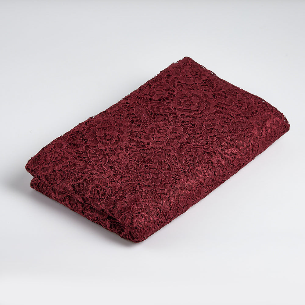 Nylon Flower Pattern Lace Fabric
