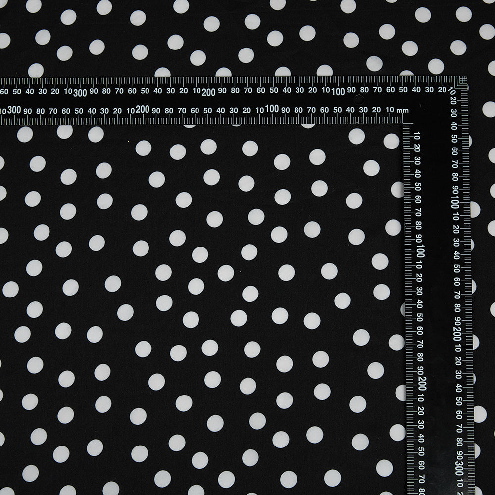 Polyester Polka Dot Pattern Printed Fabric